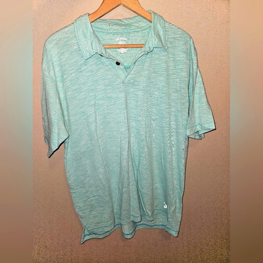 Reel Legends Large Light Green Button Up